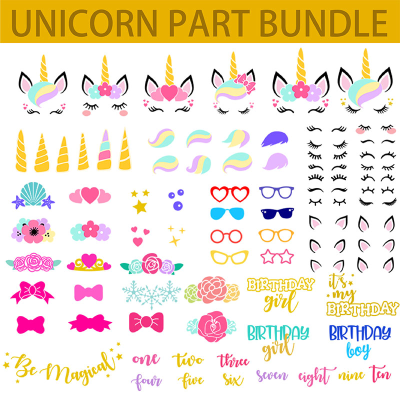 Unicorn Part Bundle – Misskyliedesign