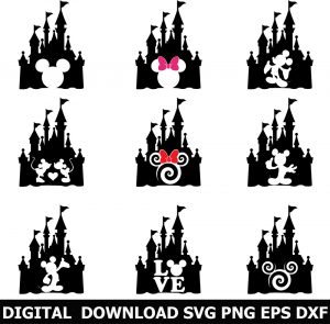 disney castle svg,Cricut,Cut files,Clipart,Cricut Vector File,Cut File ...