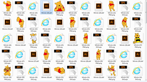 winnie the pooh svg png eps dxf