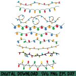 Christmas light svg,Christmas lights svg file,christmas light font tail,christmas lights clipart,Light bulb svg,Winter lights Svg