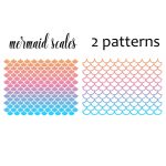 Mermaid Scales Svg,Mermaid Scales SVG Mermaid tail seamless pattern cut file