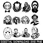 horror movie characters svg,Halloween movies Characters Svg,horror characters svg,Halloween Svg,Horror Movie Svg