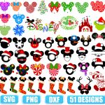 Mickey Mouse SVG Christmas,Mickey Head SVG Bundle,Christmas Svg,Mickey Santa Svg,Minnie Mouse Christmas Svg