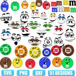 m and m svg,m and m faces svg,M&M Faces Svg