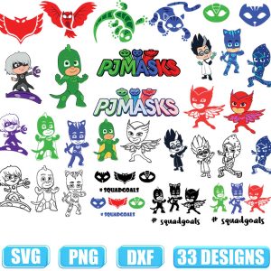 Pj Masks Svg,Pj Masks Birthday,Pj Masks Clipart,Pj Masks,Pj Masks Party,Pj Mask Svg