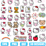 hello kitty svg,hello kitty bow svg,sanrio svg,hello kitty svg cricut