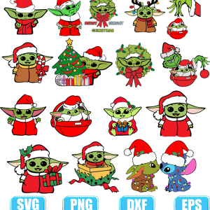 yoda christmas svg,christmas yoda svg,mandalorian christmas svg