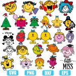New Little Miss svg,Bundle Funny Cartoon,Joke Gift,Funny Sublimation Designs,Novelty Gift