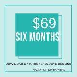 Six Months Membership,Free Download,All Access to 3600 Designs