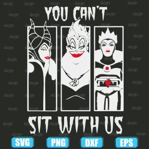 bad witch you cant sit with us,halloween svg,halloween svg images,halloween shirt svg