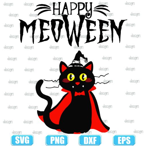 Black Cat Happy Halloween