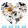 Halloween Doodle Heart Collage I Love Halloween