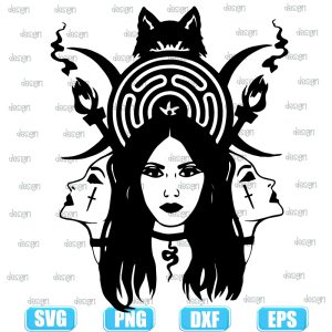 hecate triple goddess halloween,halloween svg,halloween svg images,halloween shirt svg