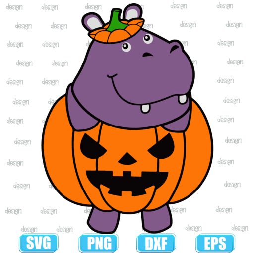 Hippopotamus Pumpkin Body Halloween