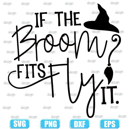 If The Broom Fits Fly Witch Hat