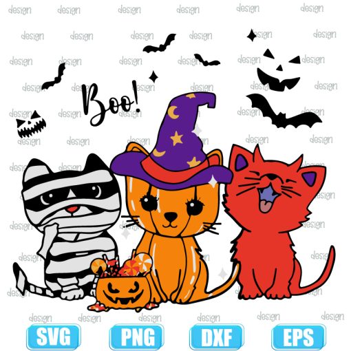 Mummy Witch Evil Cats Halloween