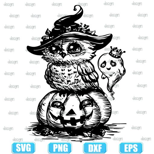 Owl Boo Pumpkin Halloween