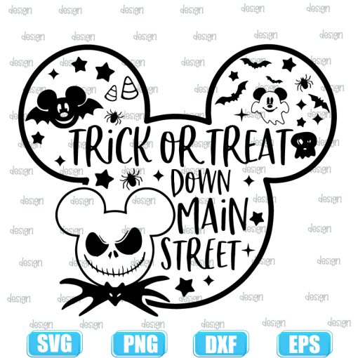 Read the full title Trick or treat down main street
