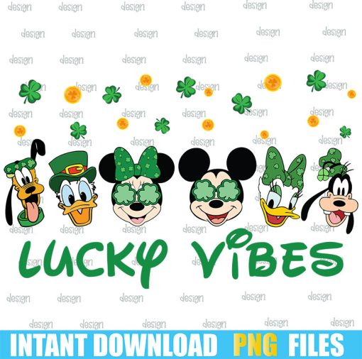 Retro St. Patricks Mouse lucky