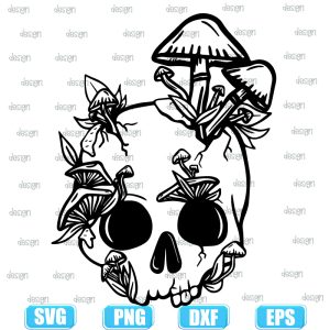 skull and mushroom halloween,halloween svg,halloween svg images,halloween shirt svg