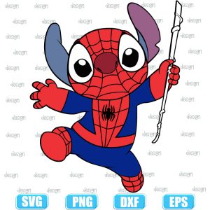 Spider man stitch,Halloween Costume Svg,halloween characters svg,Trick Or Treat Svg,cricut files