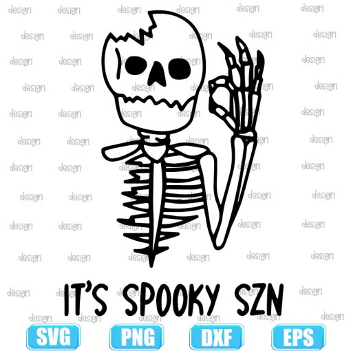 Spooky Szn Skeleton Halloween