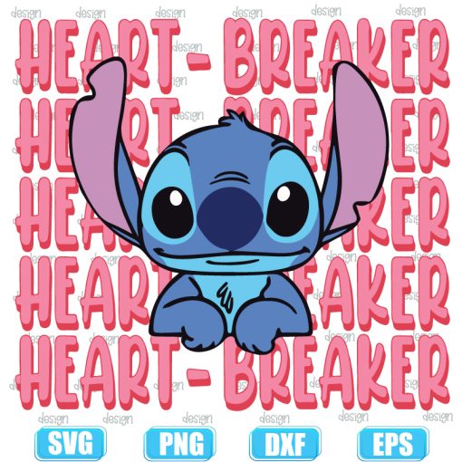 Stitch valentine heart breaker B
