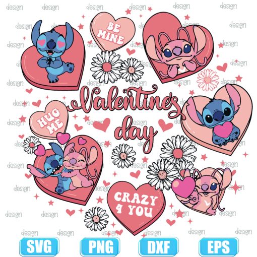Stitch valentines day