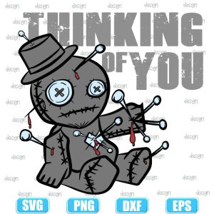 thinking of you funny halloween voodoo doll,halloween svg,halloween svg images