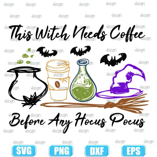 This Witch Needs Coffee Draw