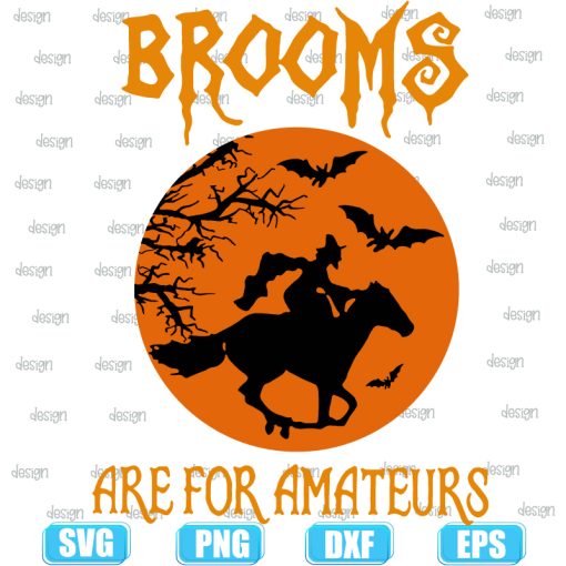 Witches Ride Horse Brooms Are