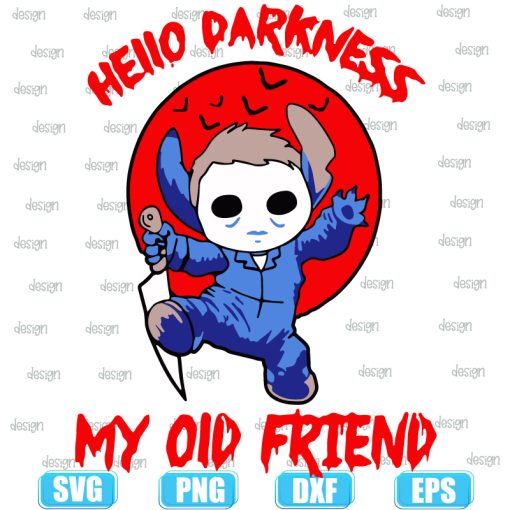 michael myers stitch hello darkness my old friend halloween