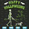 skeleton happy halloweenie