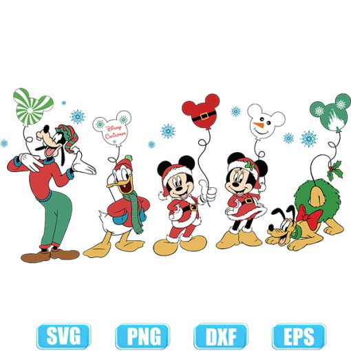 Christmas mickey Mouse And Friends