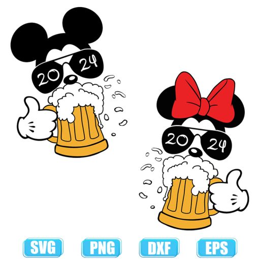 Drinking Beer And Wine Svg