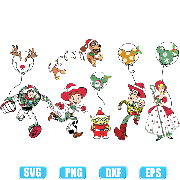 toy story christmas svg files