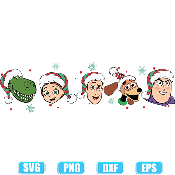 toy story christmas svg
